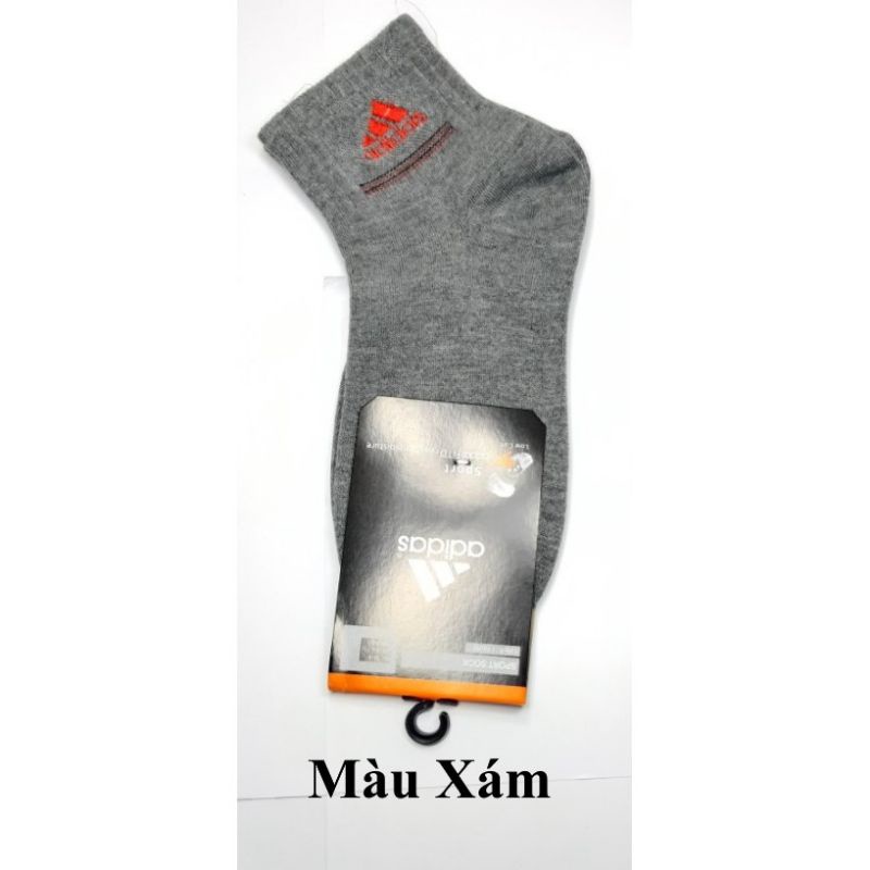 Tất,vớ nam cổ lỡ thêu Adidas, Nike chất liệu cotton cao cấp,dày, thấm rút mồ hôi( loại 1)