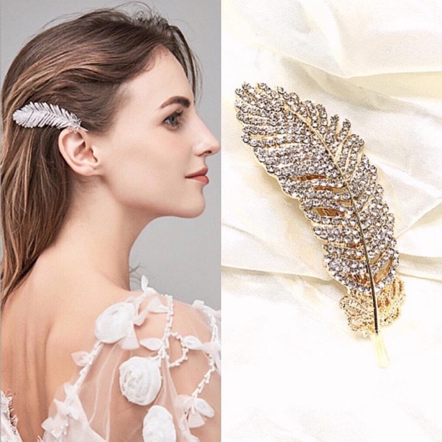 Kẹp Tóc Bấm Phong Cách Hàn Quốc Hoạ Tiết Siêu Xinh