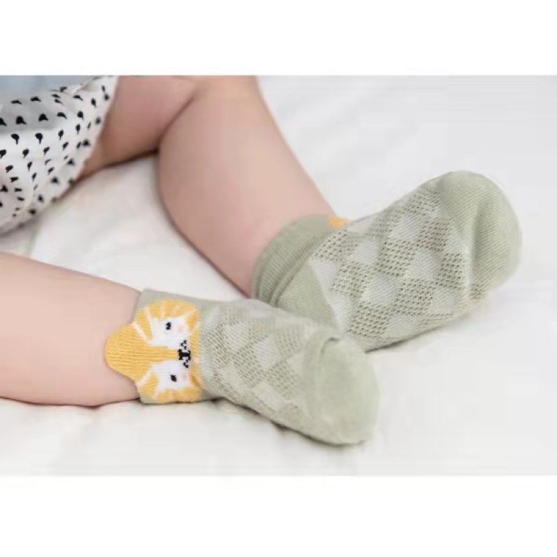 Tất lưới điều hoà Kid Socks set 5 đôi cho bé trai bé gái từ 0-24m