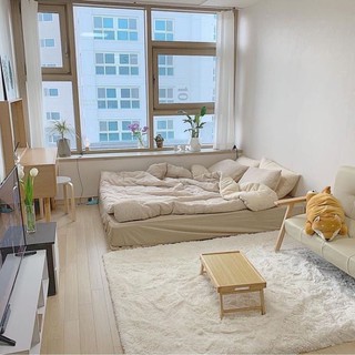 Thảm lông cừu trải sàn trang trí, chụp hình