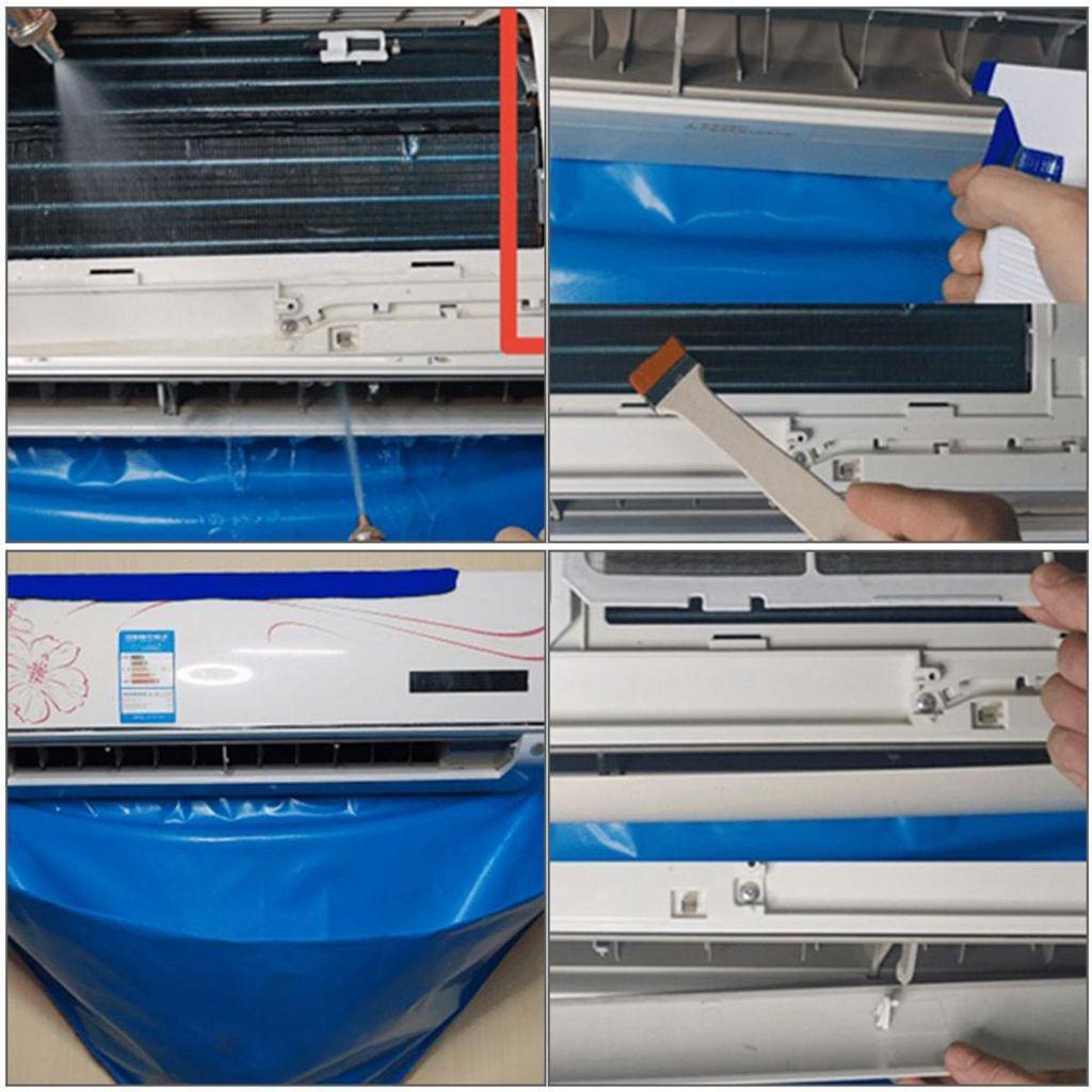 1 Bộ Vỏ Bọc AC Làm Sạch Máy Điều Hòa Không Khí Chống Thấm Nước 1.5P