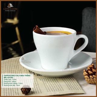 Bộ Tách Cà Phê Capu Italy Màu Trắng