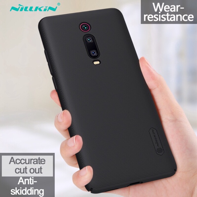 Ốp lưng Nillkin sần Xiaomi Redmi K20/ K20 Pro chính hãng - Tặng giá đỡ ( Đen )