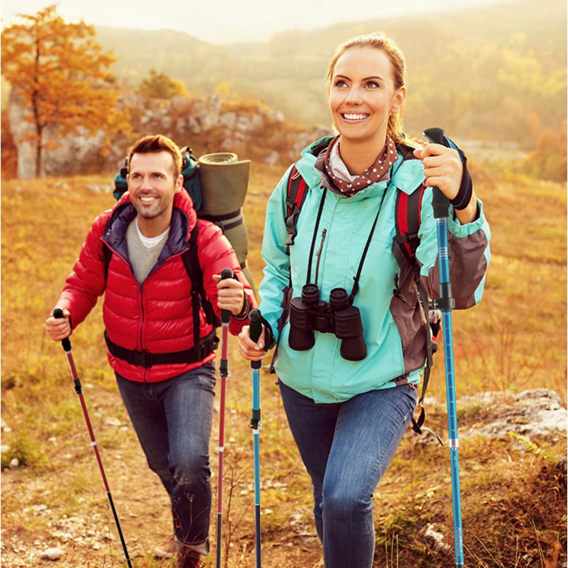 Gậy Leo Núi Gấp Gọn Chỉ Còn 30cm Đi Leo Núi Trekking Đi Phượt