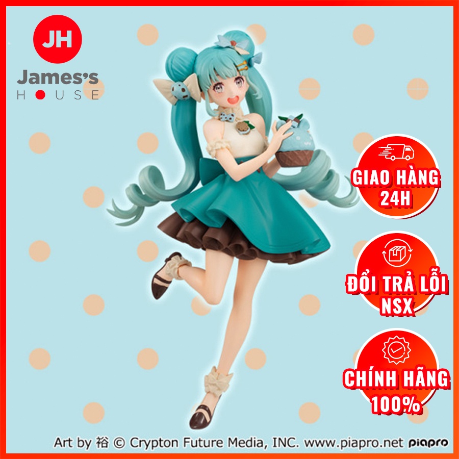 Mô Hình Figure Nhân Vật Anime Piapro Characters, Hatsune Miku, Sweet Sweets, Mint Chocolate Ver. (FuRyu) Chính Hãng