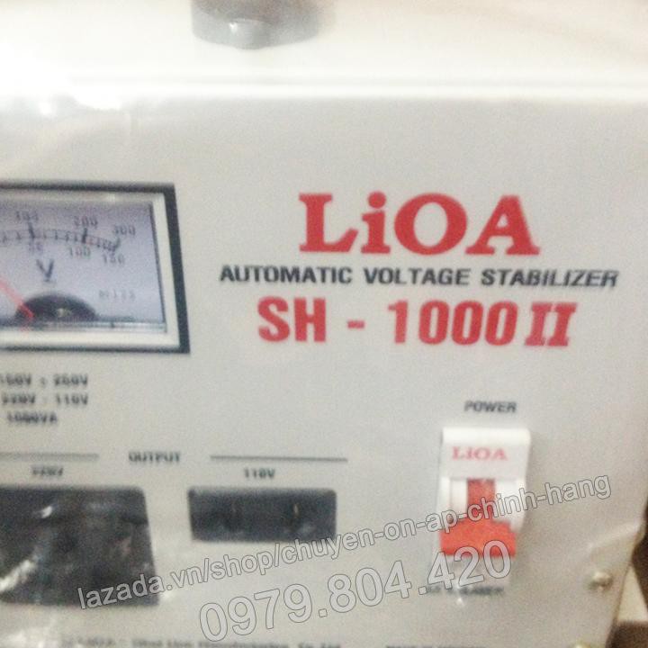 Ổn Áp Lioa 1KVA 1 Pha Dải 130-250V, Thế Hệ II 100% Dây Đồng