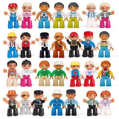 Đồ chơi lắp ráp, mô hình giống như Duplo (lego lớn) , nhiều nhân vật ( tương thích với duplo )
