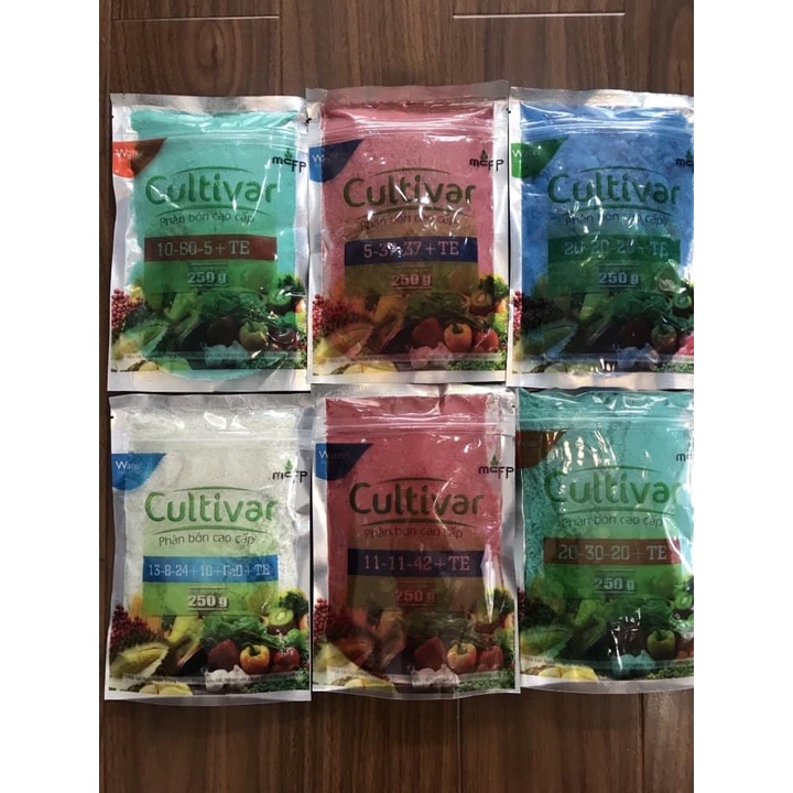 Phân bón lá xuất xứ Jordan Cultivar 5-37-37+TE tăng ra, hoa đậu trái - gói 250gr