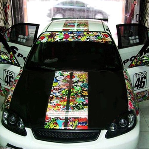 Decal graffiti hoạt hình tự dính dán trang trí xe hơi | BigBuy360 - bigbuy360.vn