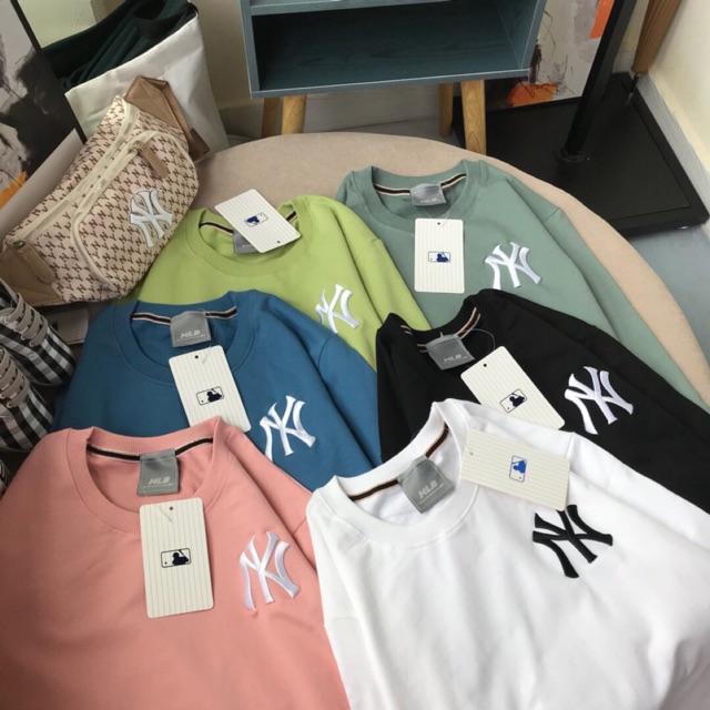 (HÀNG CÓ SẴN) ÁO NỈ NY LOGO THÊU SIÊU CẤP