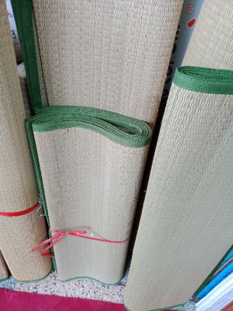 CHIẾU CÓI CỎ XUẤT KHẨU - MÀU XANH - GẬP ĐÔI. kt: 60cmx190cm- 1m6x1m9. 1m8x1m9