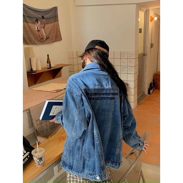 ÁO KHOÁC JEANS THÊU LƯNG
