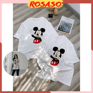 Áo thun nữ tay ngắn đẹp giá rẻ kiểu dáng hàn quốc họa tiết chuột mickey