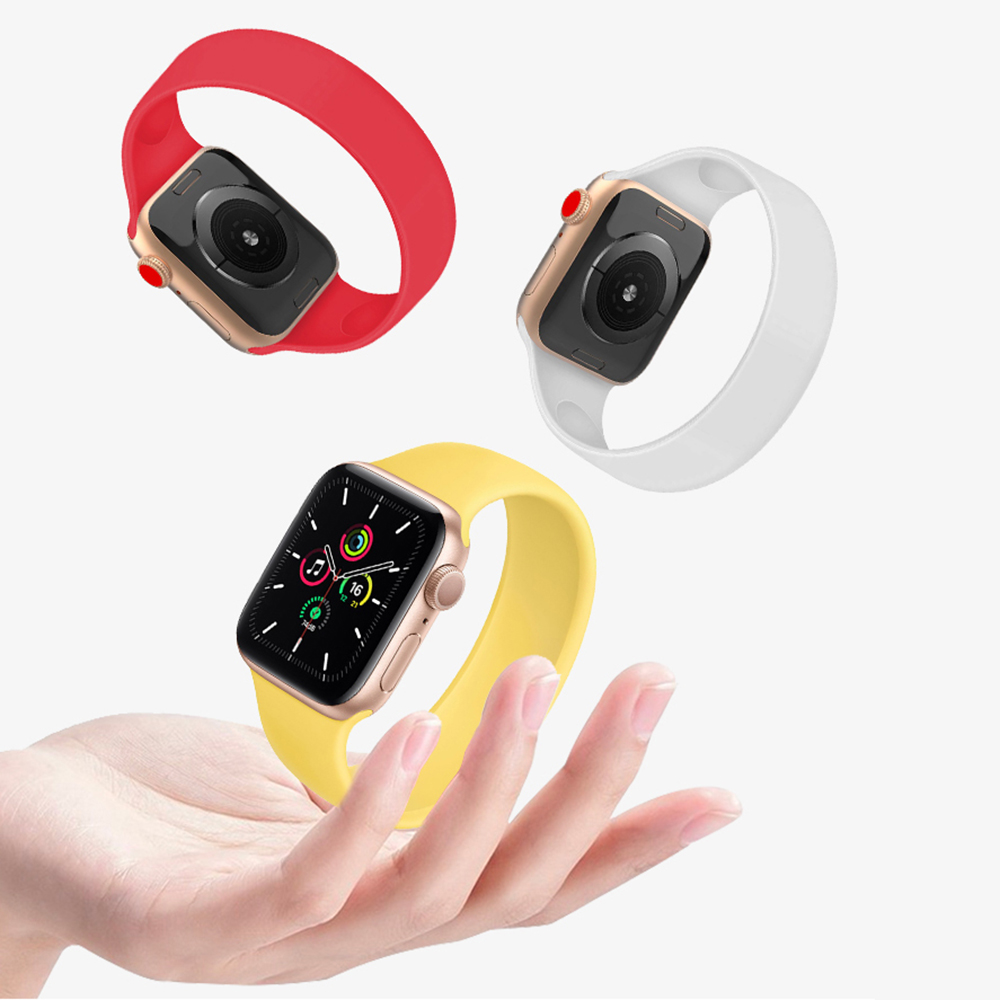 Dây Đeo Silicon Cho Đồng Hồ Thông Minh Apple Watch 1 / 2 / 3 / 4 / 5 / 6 / Se