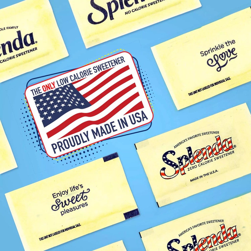 Đường SPLENDA Zero Calorie Granulated Sweetener của Mỹ cho người ăn kiêng, bệnh tiểu đường, DAS, Sugar Alternative