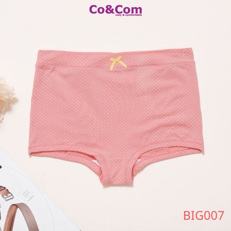 Quần Lót Bầu Cạp Cao Cotton Sợi Tre Co&amp;Com Co Giãn 4 Chiều Kháng Khuẩn Mềm Mại BIG002/ BIG003/ BIG007-1
