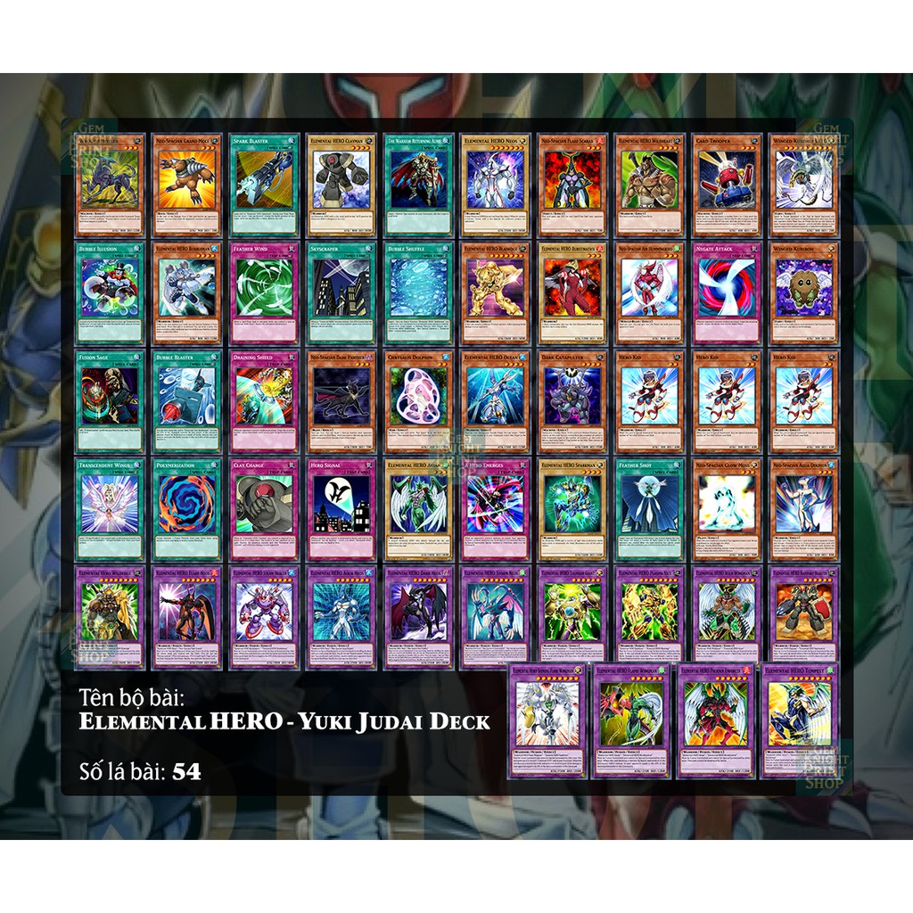 Bộ bài Yugioh - Elemental HERO - Yuki Judai Deck