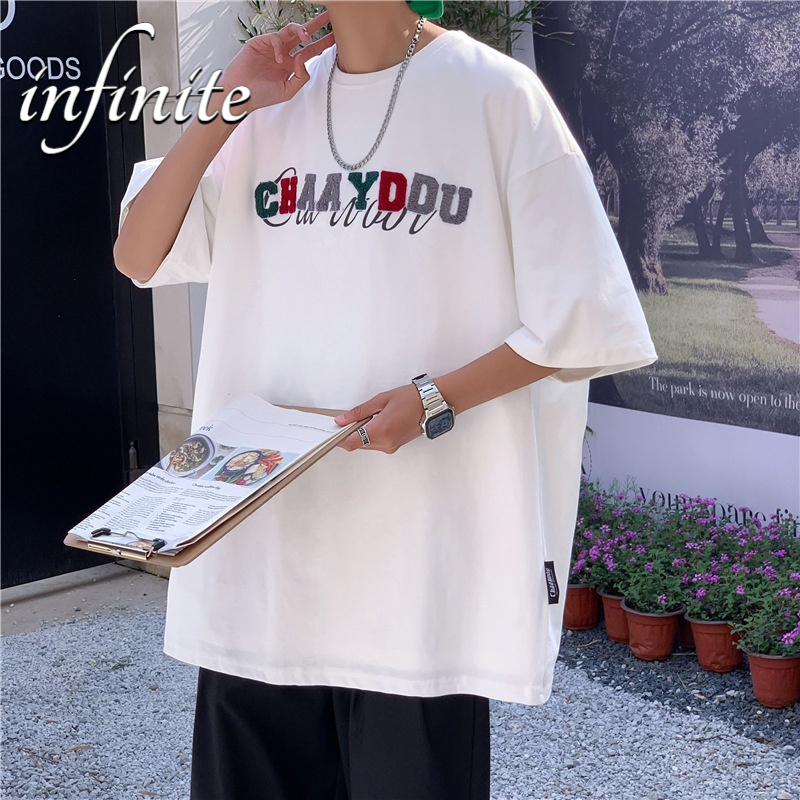 Áo Thun Ngắn Tay Form Rộng Phong Cách Nhật Bản Thời Trang Mùa Hè Cho Nam