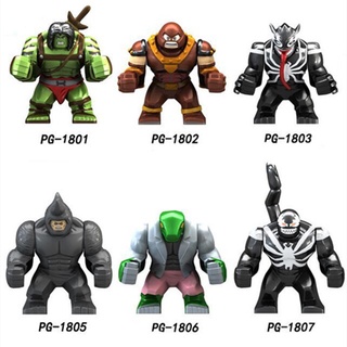 1 mô hình đồ chơi lắp ráp nhân vật marvel spiderman thằn lằn thanos