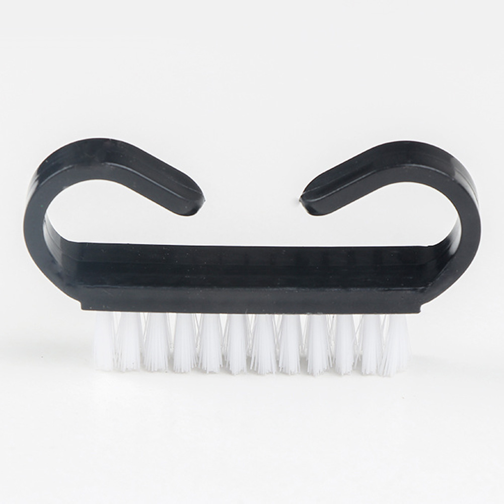 [Hàng mới về] Bàn Chải Làm Sạch Móng Tay Hình Chiếc Sừng Bằng Nhựa Tiện Dụng