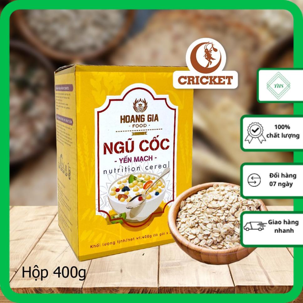 Ngũ Cốc Yến Mạch Hoàng Gia Thơm Ngon Hàng Chính Hãng 100% - Hộp 400g (16 gói x 25g)