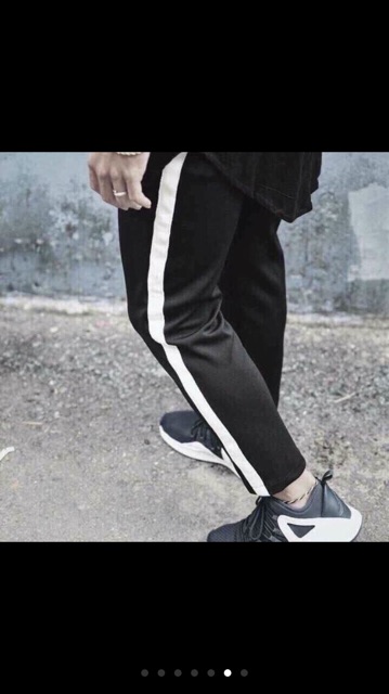 Quần kaki line pants / quần kaki trắng, đen line