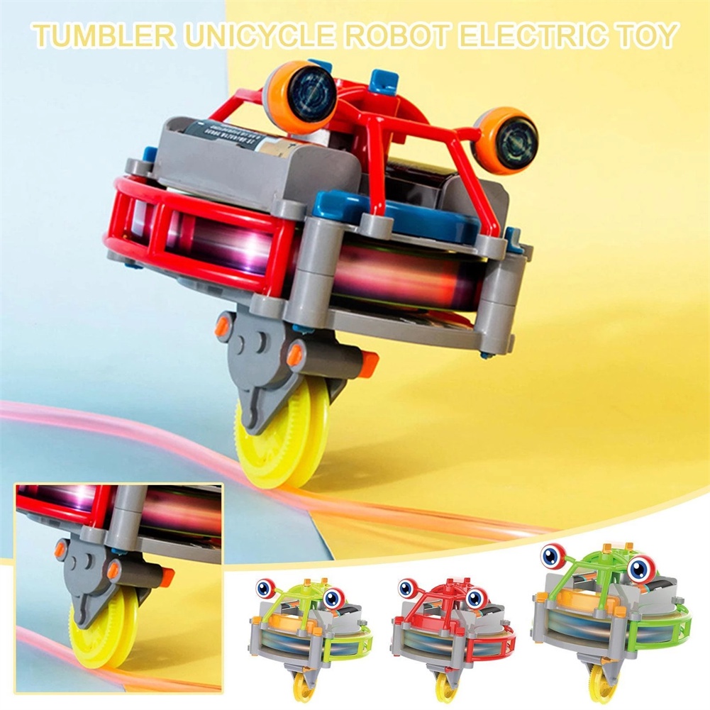Con Quay Đồ Chơi Tumbler 1 Bánh Xe Cân Bằng Tự Cân Bằng 1 Bánh Tightrope Đi Bộ Robot Con Quay Hồi Chuyển Bri