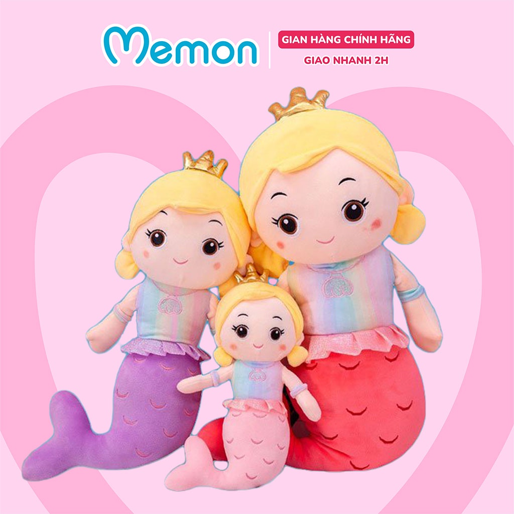 Nàng Tiên Cá Nhồi Bông Cho Bé Cao Cấp Memon