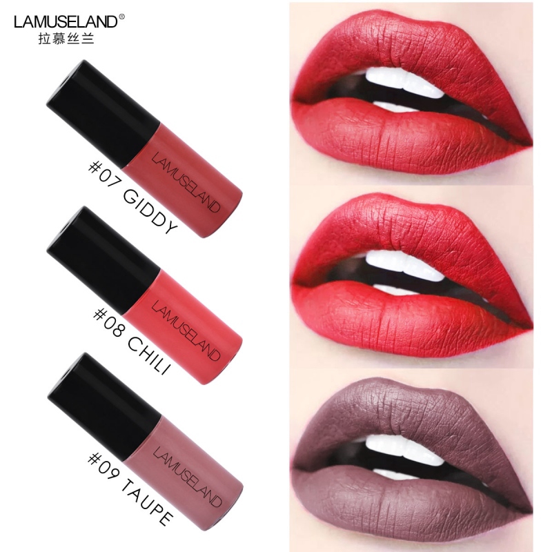 Waterproof Long-Lasting Matte Liquid Lipstick 12 Colors Nude Lip Gloss Velvet Red Lip Tint Makeup | BigBuy360 - bigbuy360.vn