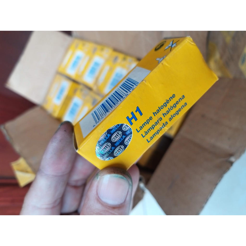 Bóng Đèn Halogen chính hãng Hella H1 12v 100w Cho Xe Hơi ô tô