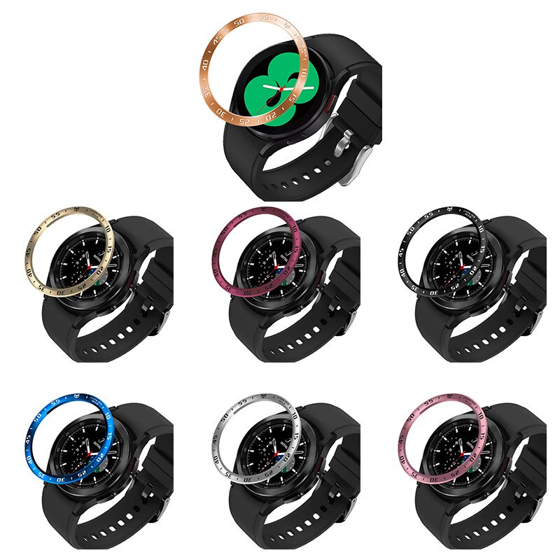 Nắp thép không gỉ chống trầy bảo vệ mặt đồng hồ thông minh Samsung Galaxy Watch 4 Classic 42mm / 46mm