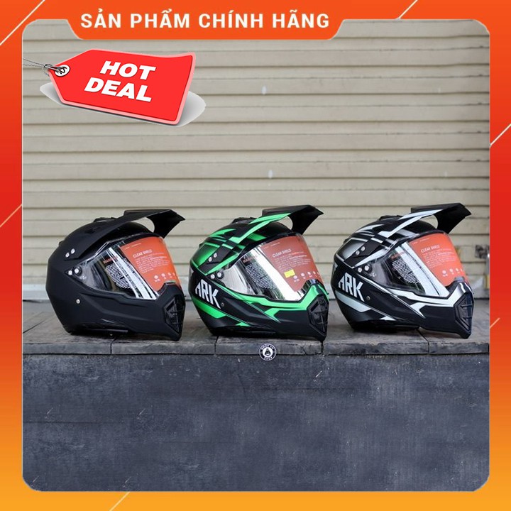 Mũ fullface cào cào có kính Spark, Nón Cào cào Dual Sport chuẩn DOT