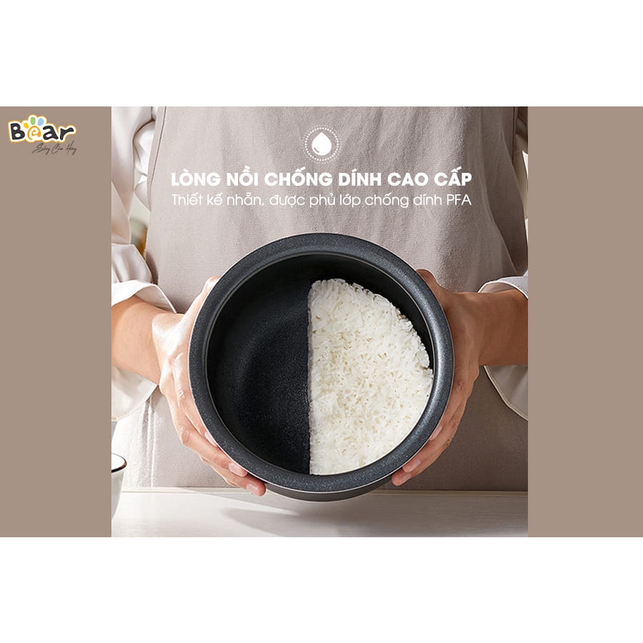 Nồi Cơm Điện Thông Minh Bear DFB-B20A1 Dung Tích 2L Bảo Hành 12 Tháng-Như Ý Store