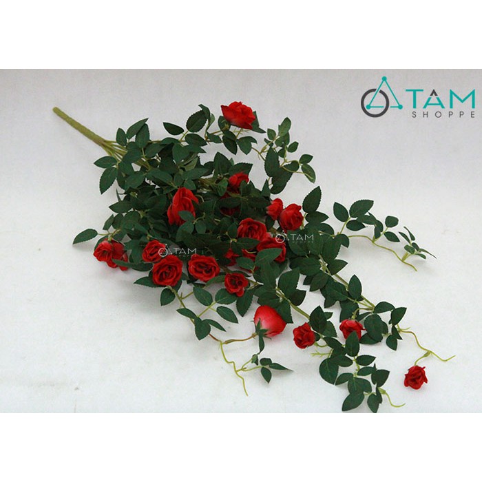 Cành hoa hồng rũ hoa giả số 66