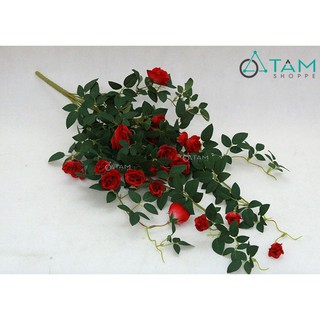 Cành hoa hồng rũ hoa giả số 66 TTTM