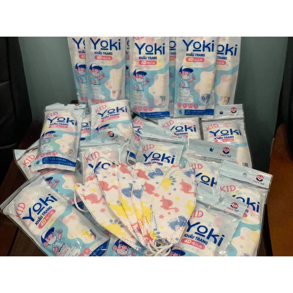 Khẩu Trang 4D Trẻ Em Yoki KF94 Công nghệ Hàn quốc - Họa tiết xinh cho bé từ 2-8 tuổi | BigBuy360 - bigbuy360.vn
