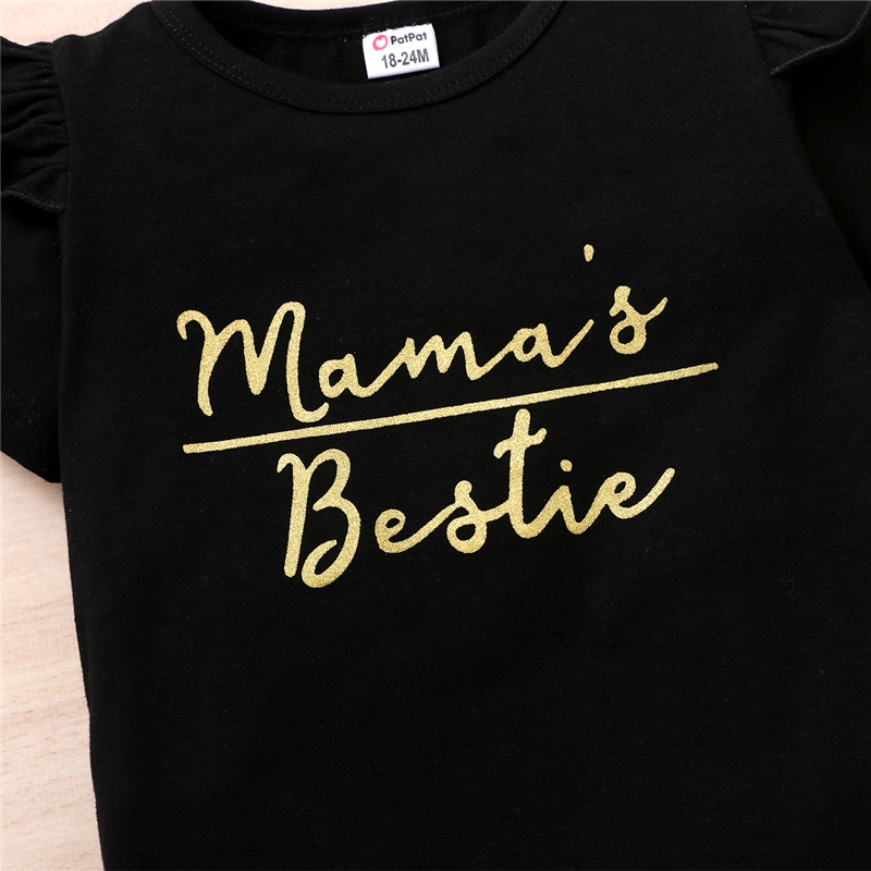 Set Quần Áo Mikrdoo Gồm Áo Thun Ngắn Tay In Chữ + Chân Váy Yếm Họa Tiết Da Báo Dễ Thương Cho Bé Gái