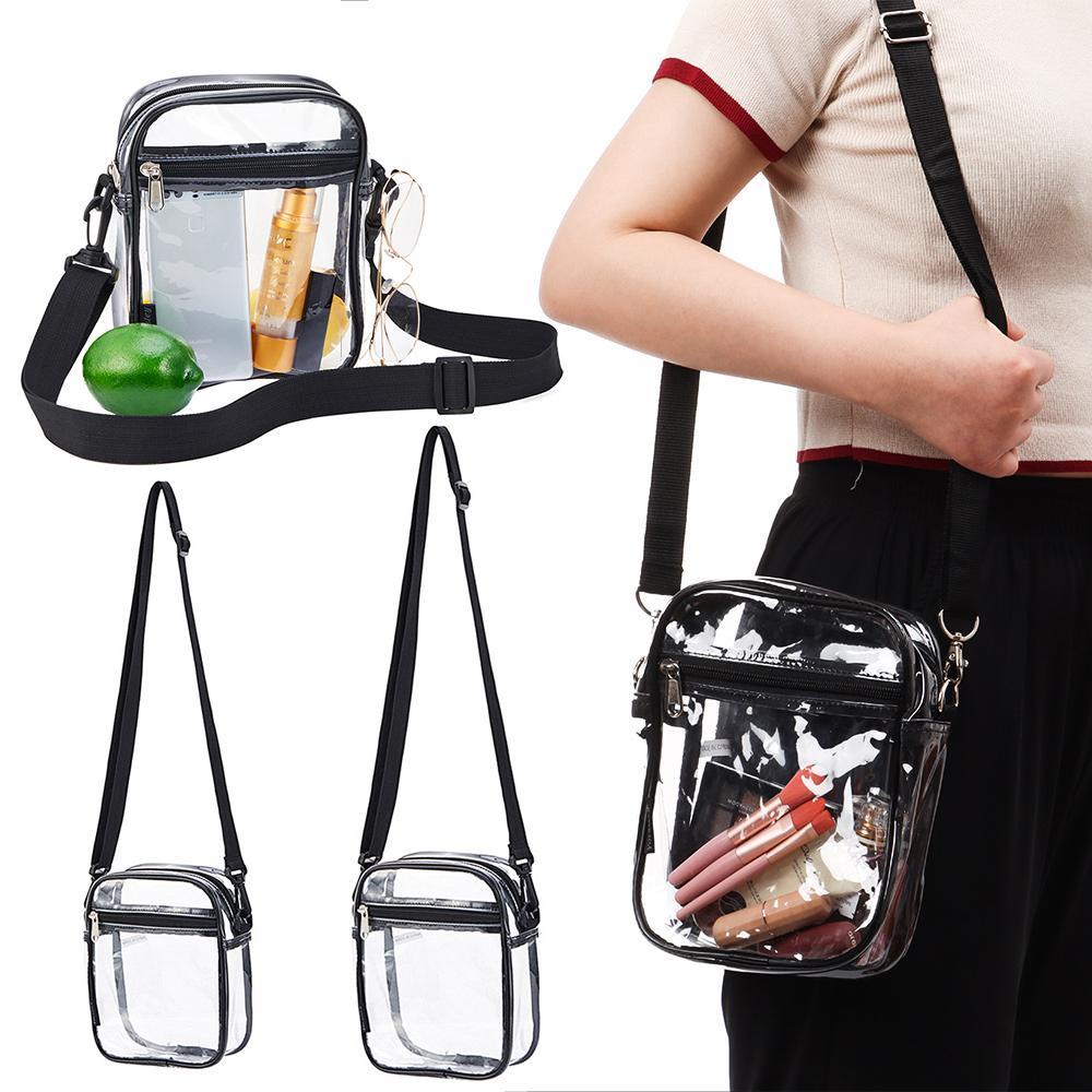 YVE Túi Xách Tay / Đeo Vai Bằng Nhựa PVC Có Khóa Kéo