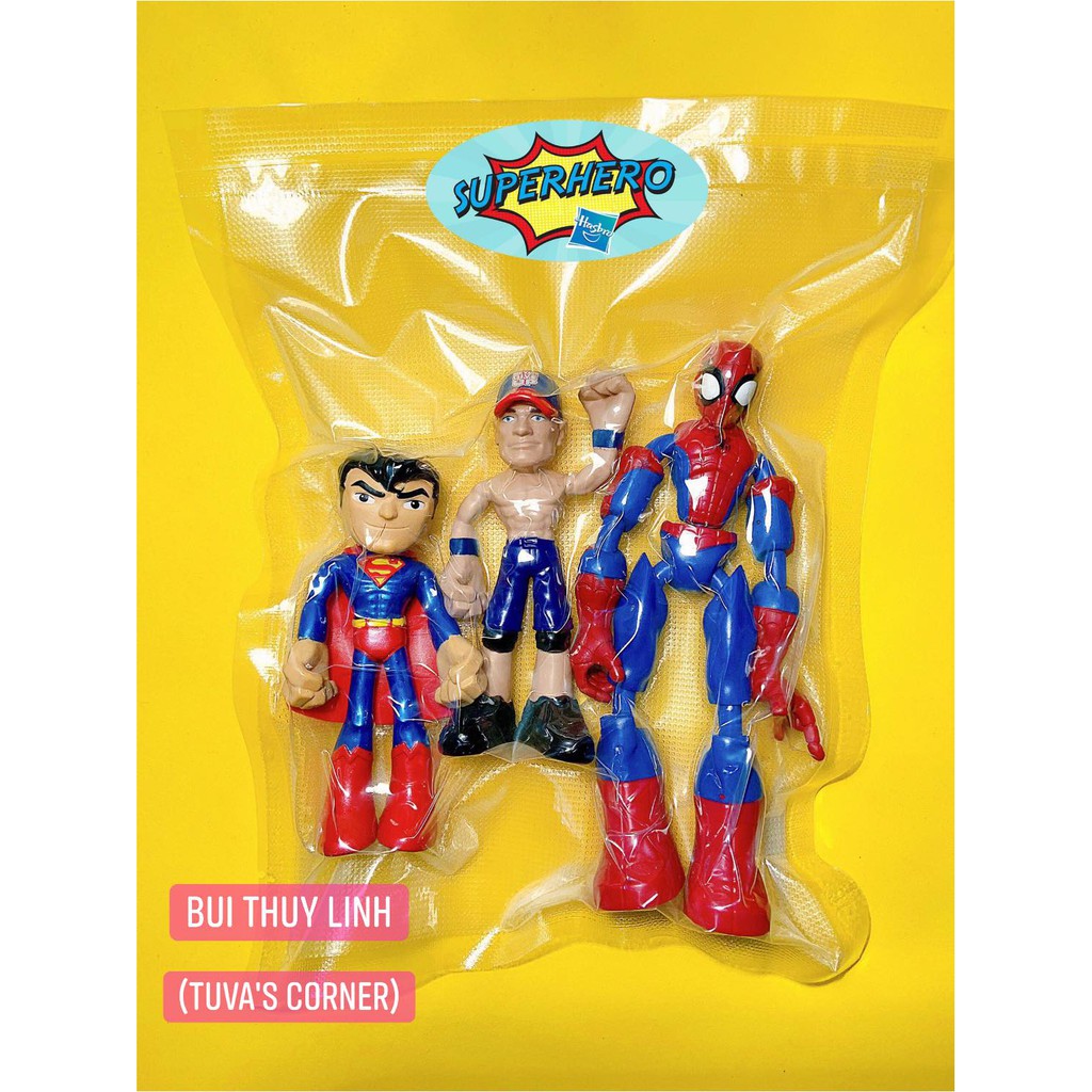 Set người nhện Spiderman Superhero 10-16cm Hasbro