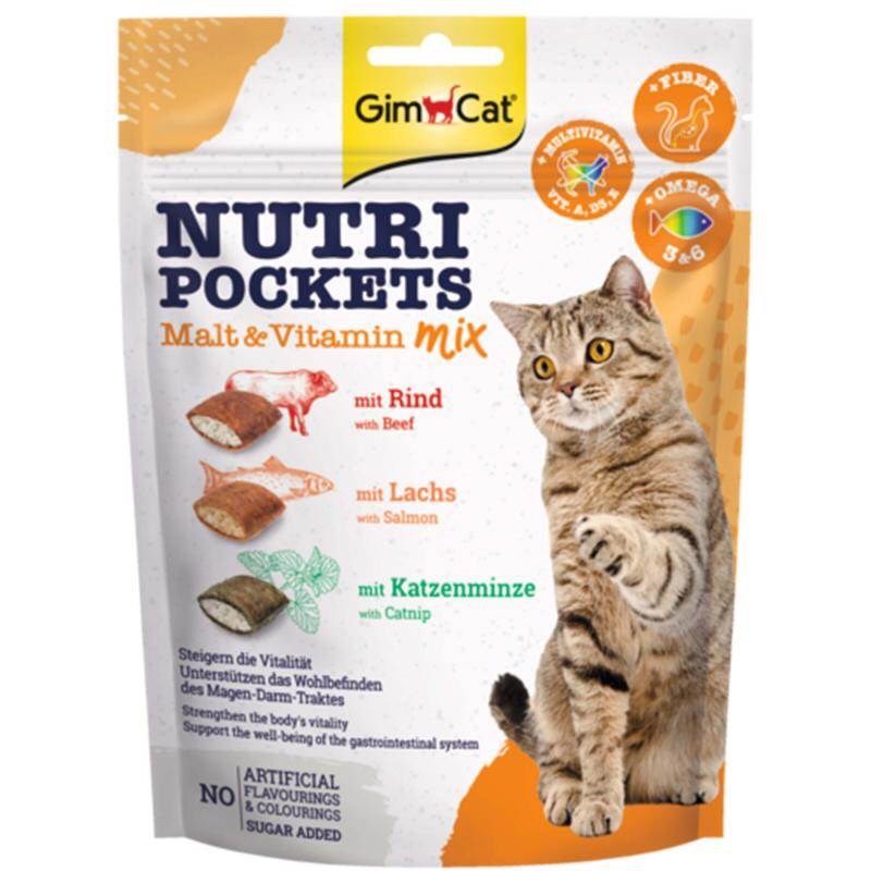 Bánh thưởng Snack GimCat Nutri Pocket có nhân 60g &amp; 150g