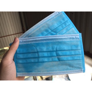 Khẩu trang kháng khuẩn 4 lớp Việt Anh màu xanh hộp 50 cái