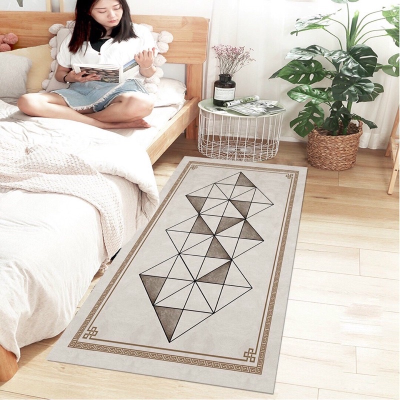 Thảm Chân Giường - Thảm Decor Phòng Ngủ Phòng Khách - Kích Thước : 80cm x 200cm