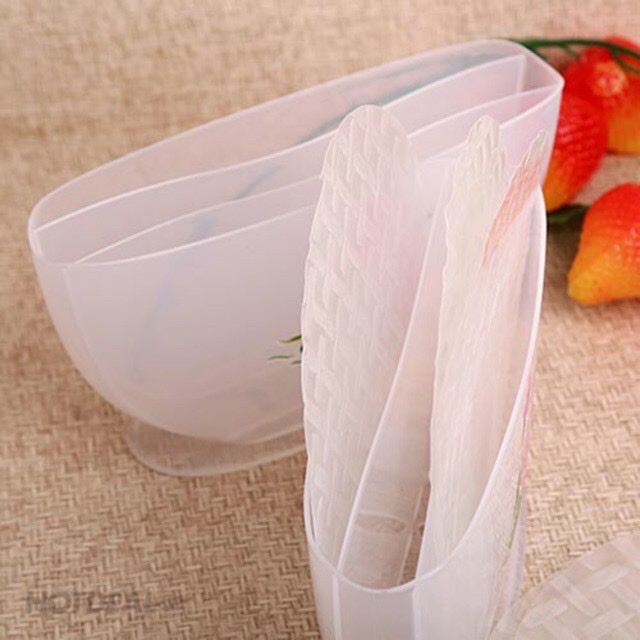 Khay nhúng,  tô nhúng bánh tráng 3 ngăn xinh xắn nhỏ gọn phục vụ các món gỏi cuốn thịt luộc dùng vừa sang trọng ,sạch sẽ