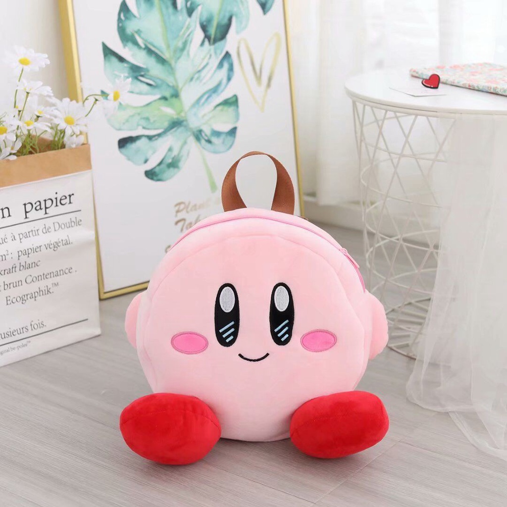 🐶Thiên đường giáo dục🐵 Balo Họa Tiết Hoạt Hình Kirby Phong Cách Nhật Bản Đáng Yêu Có Sức Chứa Lớn 0623