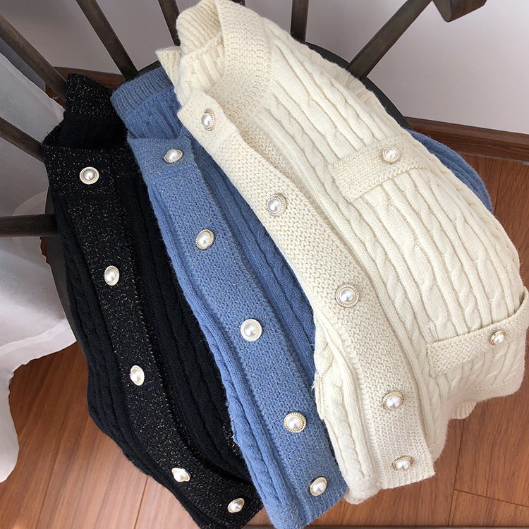 Áo len nữ cadigan hàng Quảng Châu cao cấp L093 (Kèm clip thật) | BigBuy360 - bigbuy360.vn