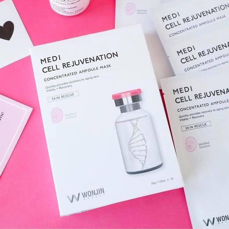 Mặt Nạ phục hồi, trẻ hóa, nâng cơ cao cap Wonjin Effect Medi Cell Rejuvenation Mask