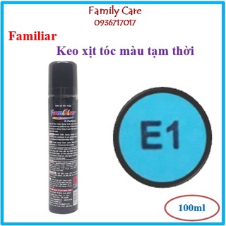 Keo Xịt Tóc Màu Familiar Xanh Dương E1- 100m