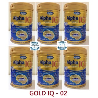 Bán sỉ - 245.553đ/lon - Combo 6 - Sữa Bột Dielac Alpha Gold IQ 2 900g - Vinamilk