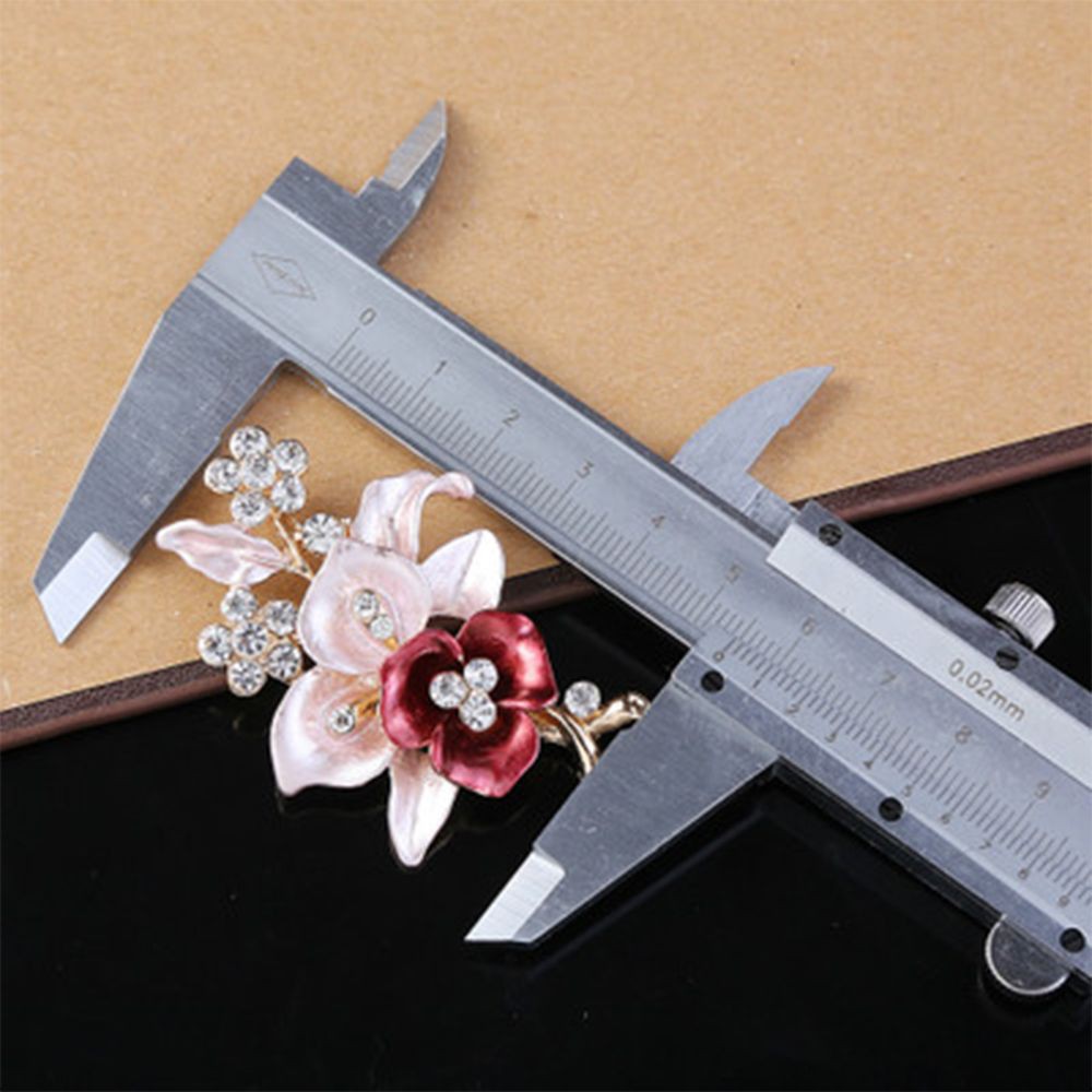 Trâm cài áo hình bông hoa đính đá sang trọng cho nữ