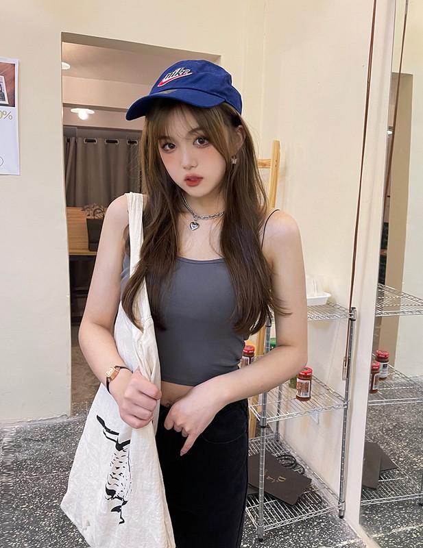 ♡MISS XU♡Daily Vest tops Hot sale Korean camisole New outfit Korean vests New Fashion vests